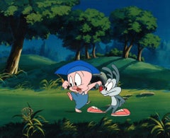 Tiny Toons Original Production Cel With Matching Drawing: Hamton, Calamity