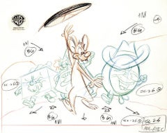 Vintage Pinky And The Brain Original Production Layout Drawing: Pinky