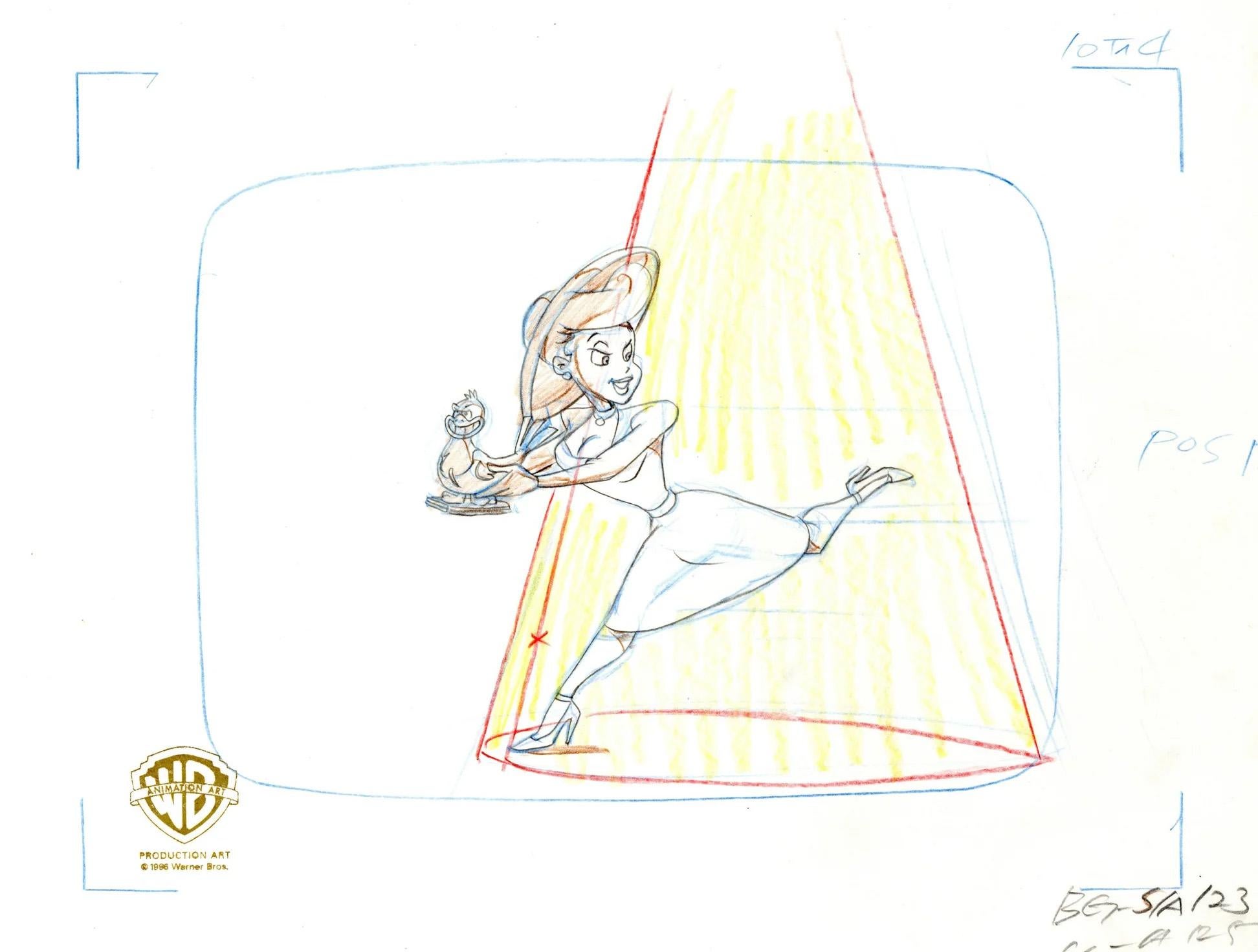 Animaniacs Original Production Layout Drawing: Hello Nurse - Art by Warner Bros. Studio Artists