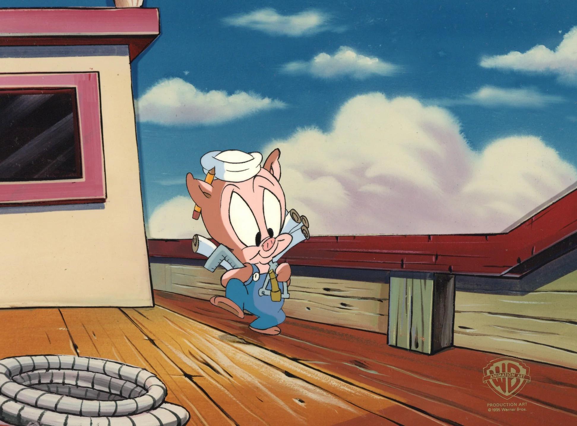 Tiny Toons Adventures Original Production Cel: Hamton J. Pig - Art by Warner Bros. Studio Artists
