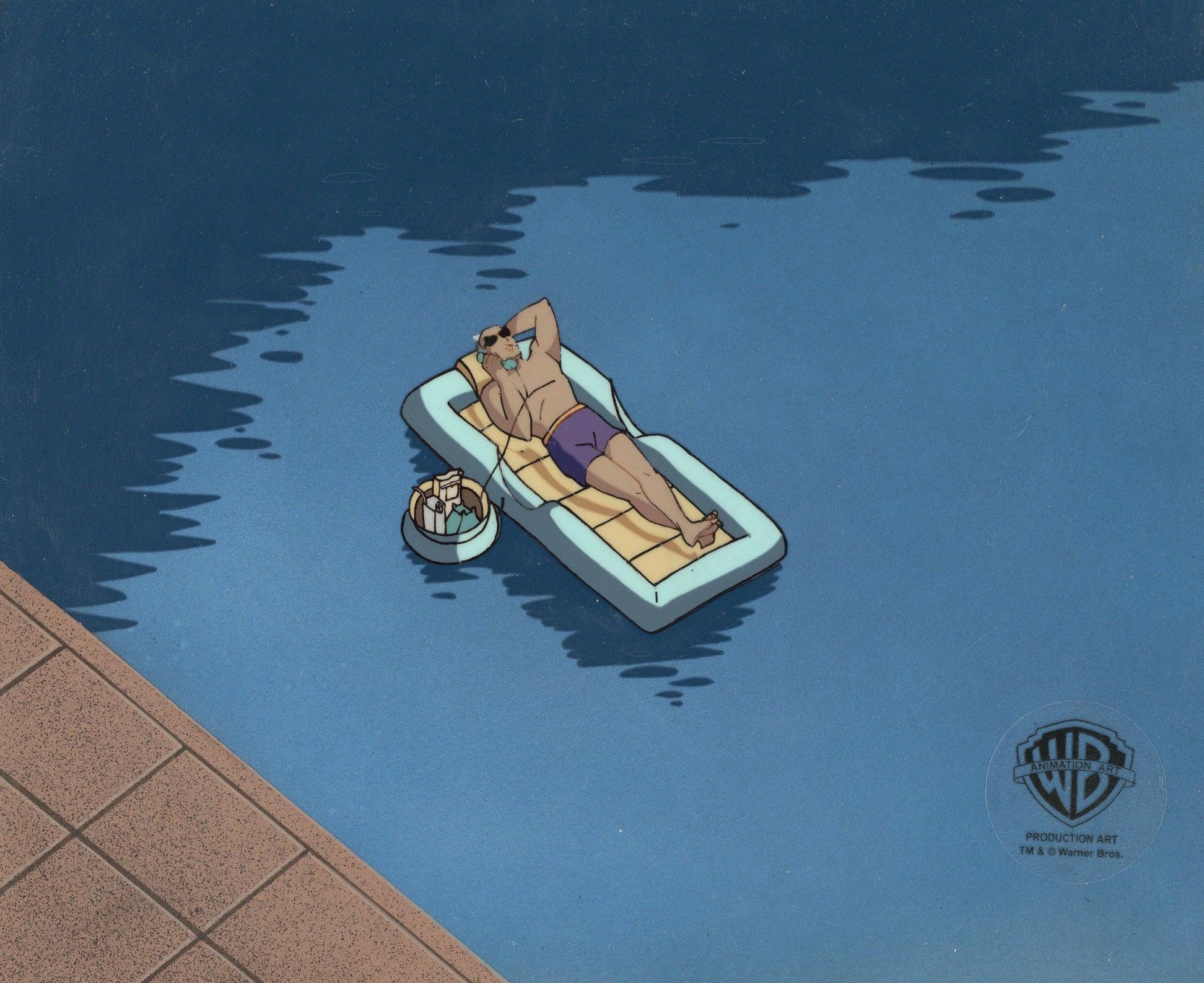 Batman The Animated Series Original Production Cel & Background: Alfred - Art by DC Comics Studio Artists
