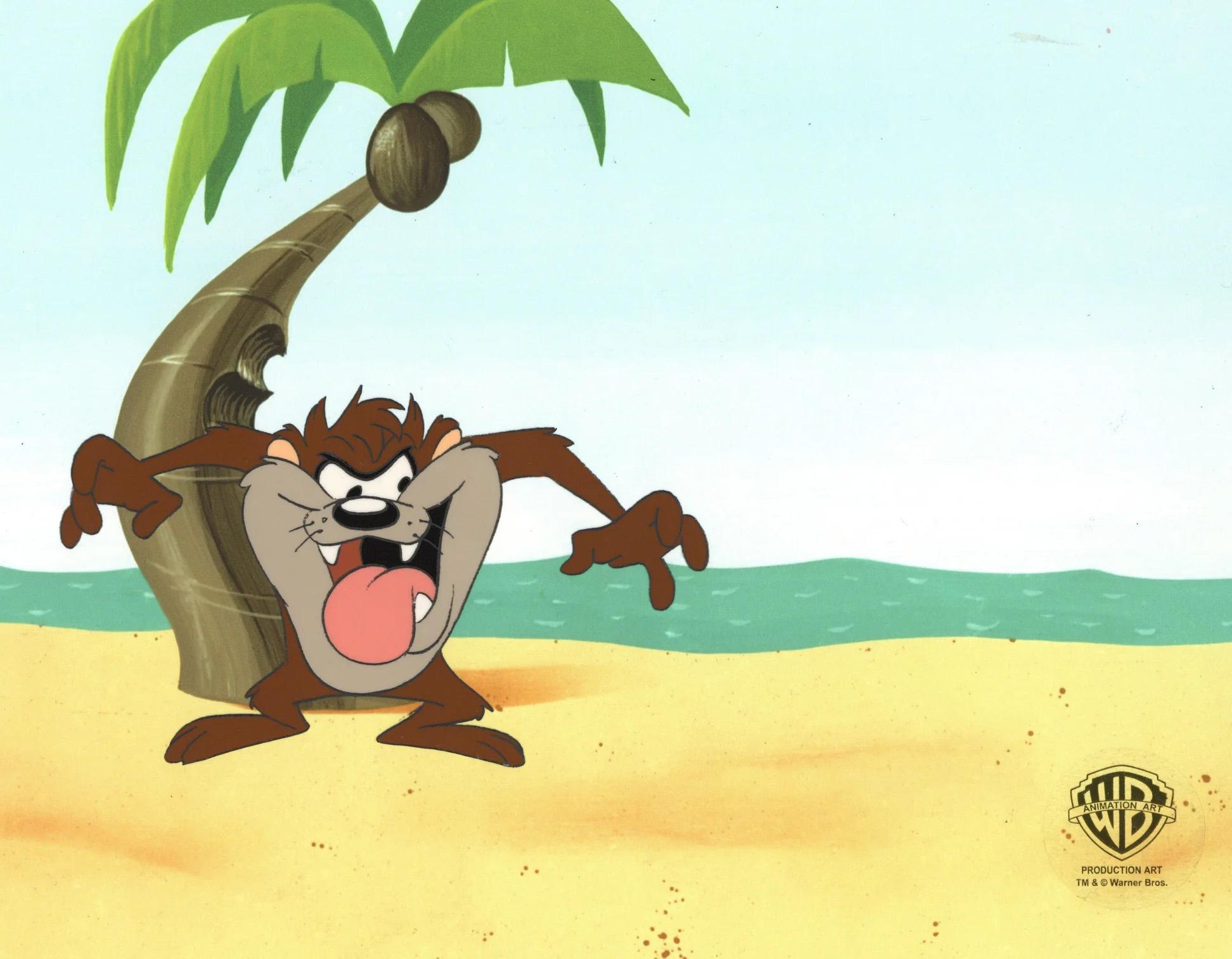 Looney Tunes Original Production Cel: Tasmanian Devil - Art by Warner Bros. Studio Artists