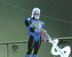 DC Comics Studio Artists - Batman The Animated Series Production Cel Signed by Bruce Timm: Mr. Freeze Batman The Animated Series Production Cel Signed by Bruce Timm: Mr. Freeze