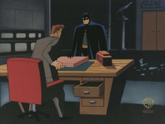 Used Batman The Animated Series Original Production Cel: Batman and Cameron Kaiser