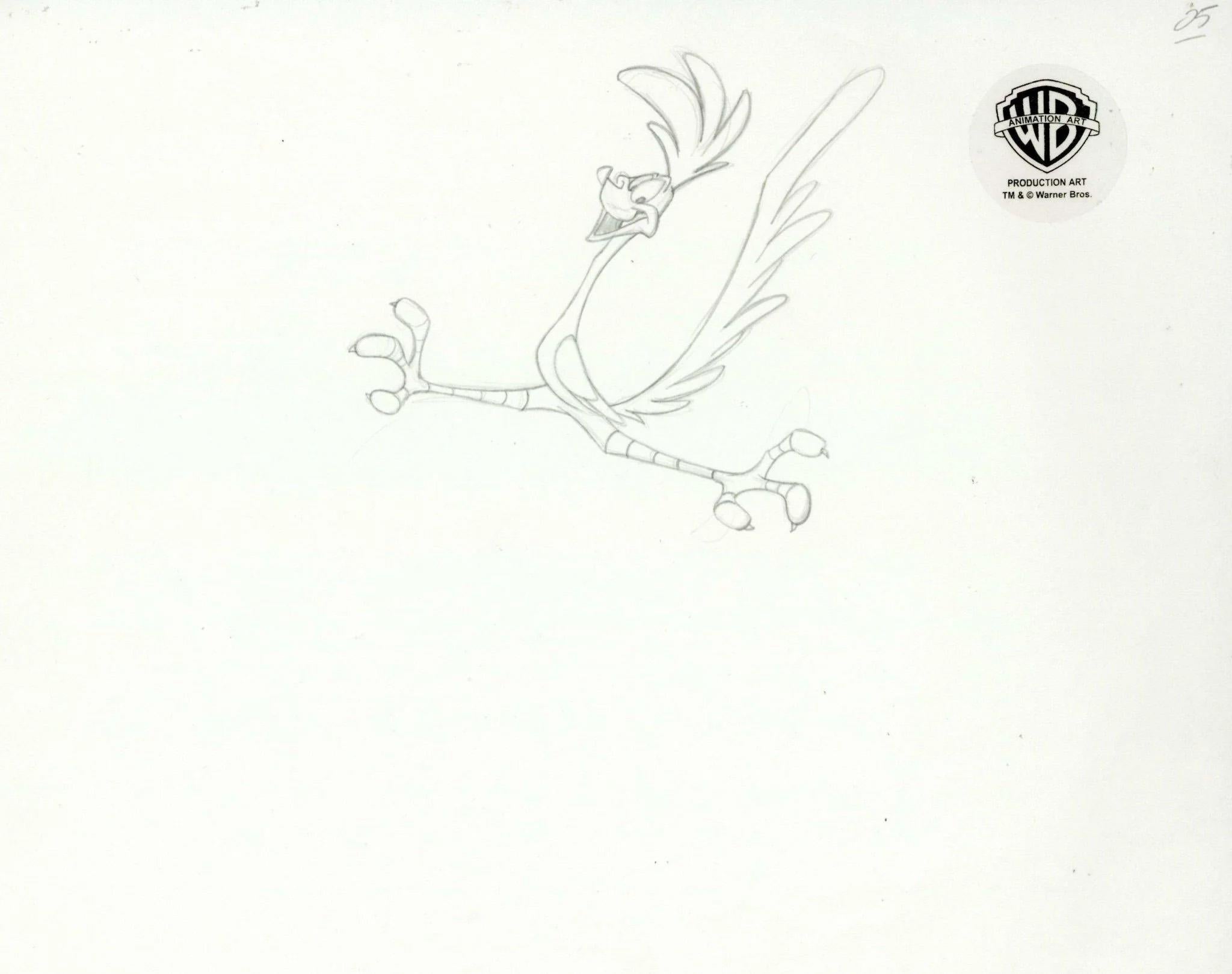 Looney Tunes dessin de production d'origine : Chemin de fer - Art de Looney Tunes Studio Artists