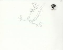Vintage Looney Tunes Original Production Drawing: Road Runner
