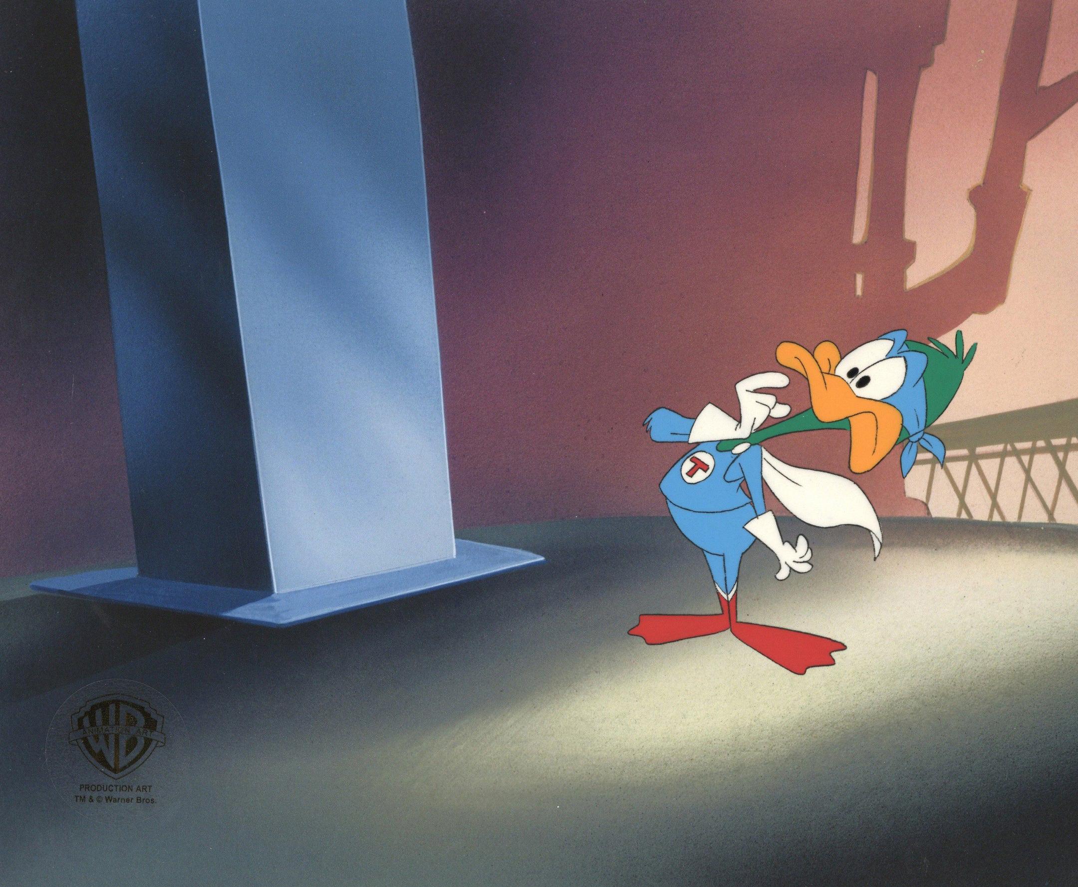 Tiny Toons Adventures Original Production Cel: Plucky Duck - Art by Warner Bros. Studio Artists