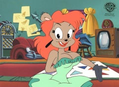 Tiny Toons Original Production Cel with Matching Drawing: Julie Bruin