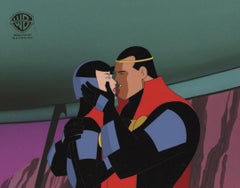 Retro Superman the Animated Series Original Production Cel: Lara-El and Jor-El