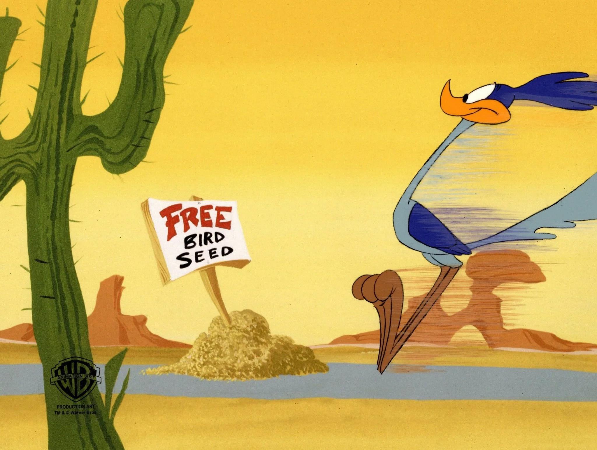 Looney Tunes Original Production Cel: Road Runner - Art by Warner Bros. Studio Artists
