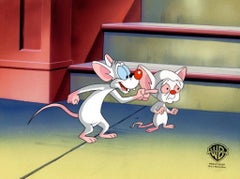 Vintage Pinky And The Brain Original Production Cel: Pinky and Brain