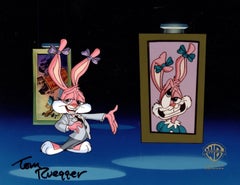 Tiny Toons Original Production Cel, signiert von Tom Ruegger: Babs Bunny