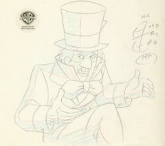 Vintage Batman The Animated Series Original Production Drawing: Mad Hatter