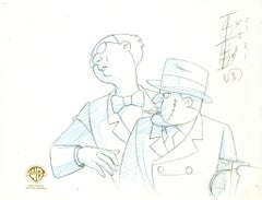Retro Batman The Animated Series Original Production Drawing: Scarface, Ventriloquist