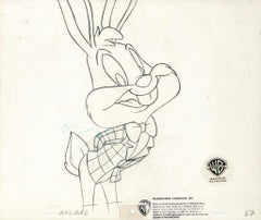 Retro Tiny Toons Original Production Drawing: Buster Bunny