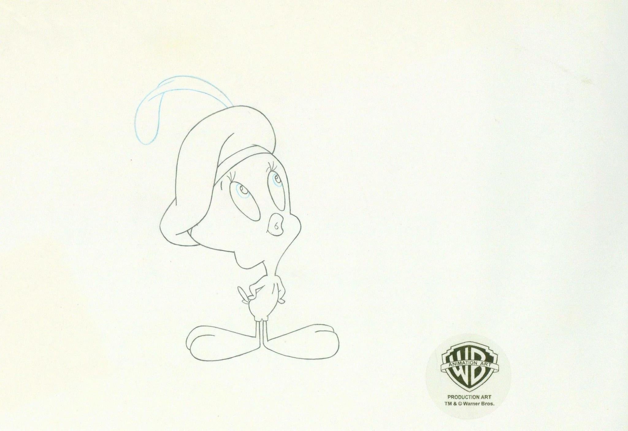 Looney Tunes Original Production Drawing: Tweety Bird - Art by Looney Tunes Studio Artists