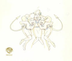 Retro Animaniacs Original Production Drawing: Chorus Girls