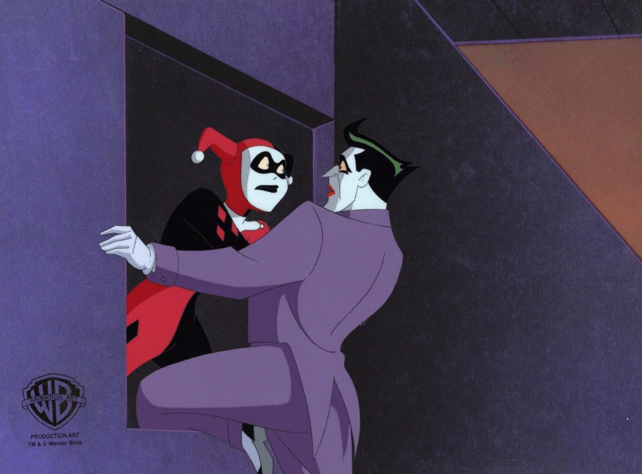 Batman The Animated Series Original Production Cel: Joker and Harley - Art by DC Comics Studio Artists