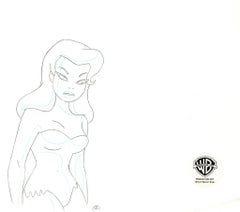 Vintage Batman The Animated Series Original Production Drawing: Poison Ivy
