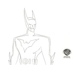 Batman Beyond Original Production Cel with Matching Drawing: Batman