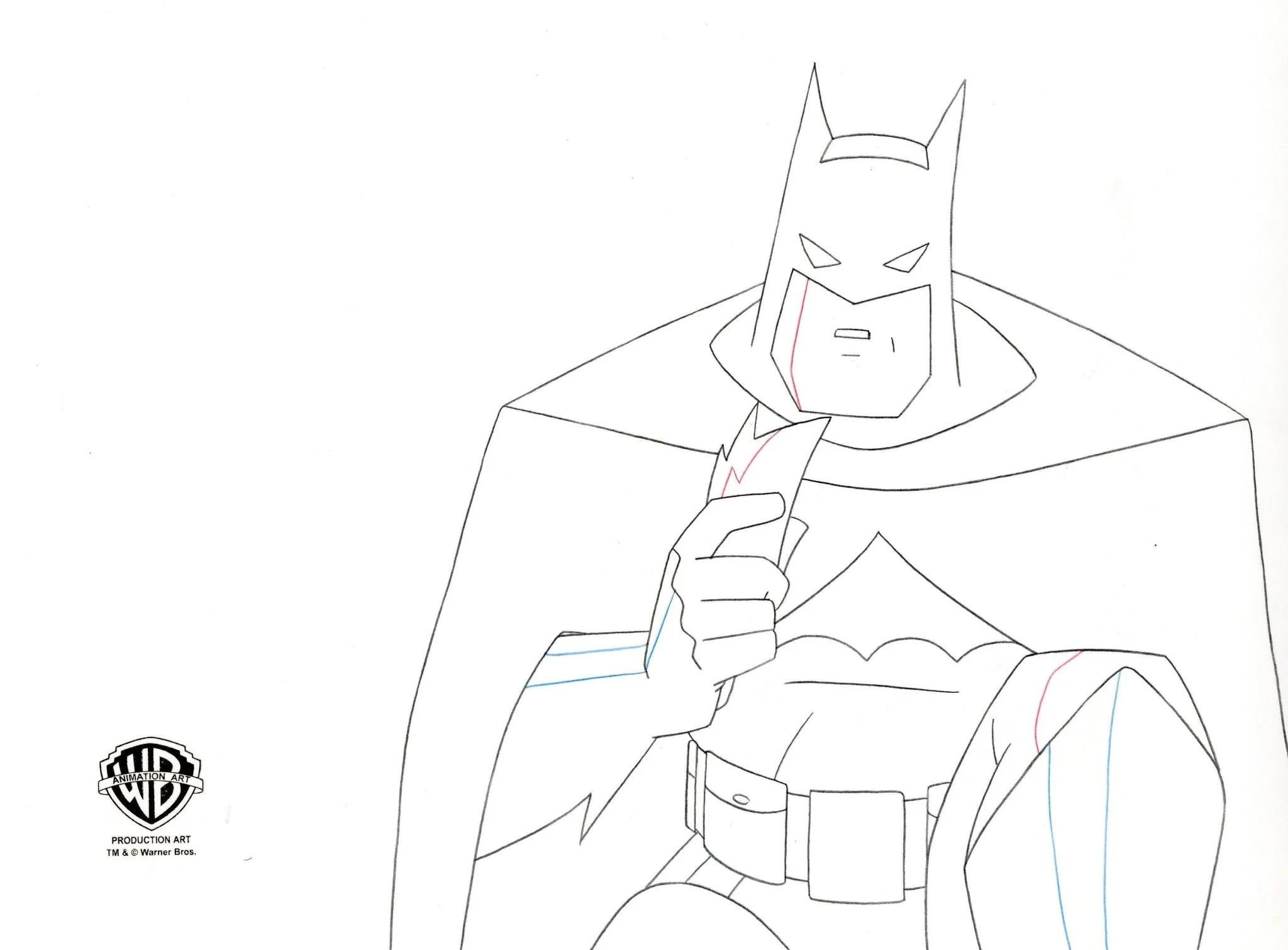Static Shock Original Production Drawing: Batman - Art by DC Comics Studio Artists