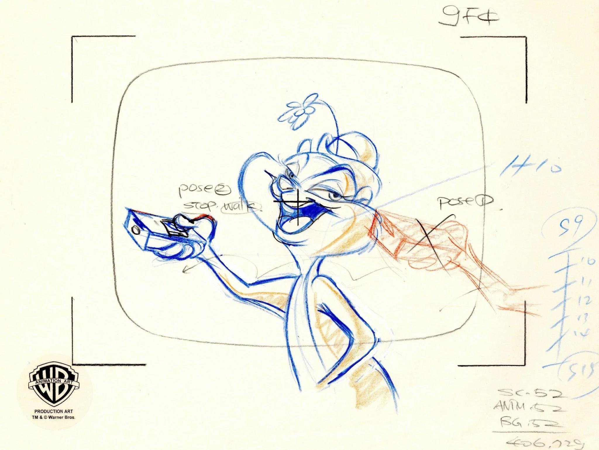 Animaniacs Original Production Drawing: Slappy - Art by Warner Bros. Studio Artists
