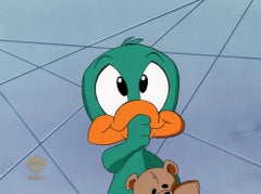 Tiny Toons Original Production Cel with Matching Drawing: Baby Plucky Duck