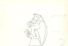 Looney Tunes Original Production Cel with Matching Drawing: Pepe