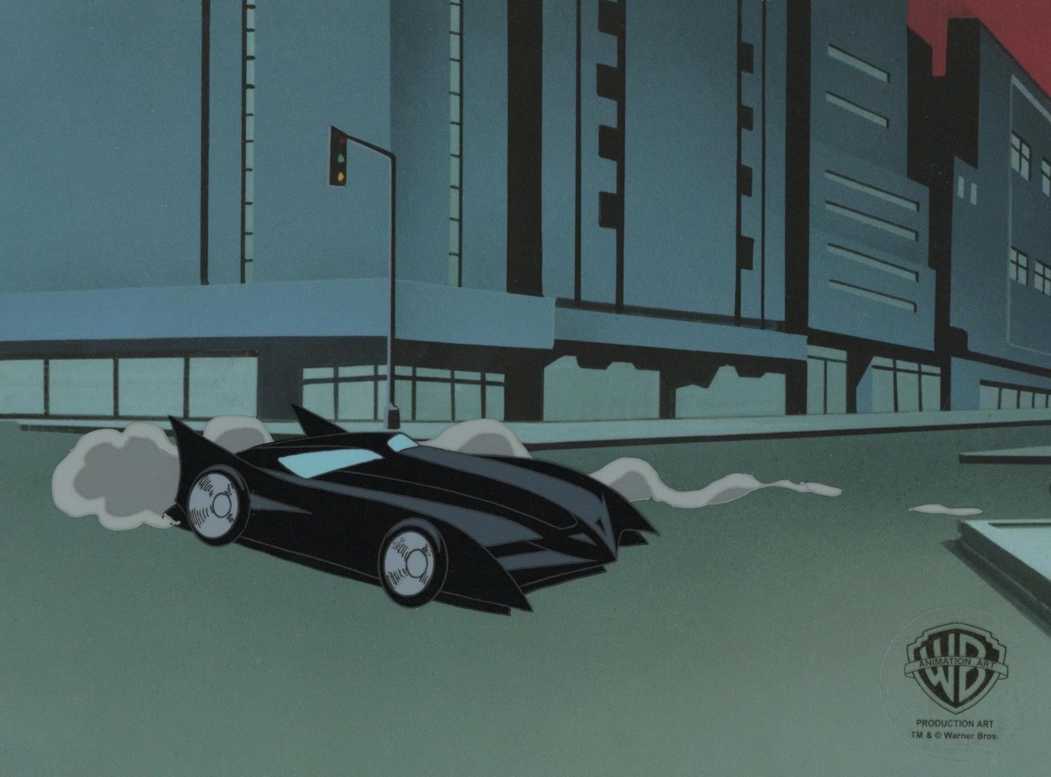 The New Batman Adventures Original Production Cel: Batmobile - Art by DC Comics Studio Artists