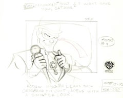 Batman The Animated Series Original Production Layout Drawing: The Riddler