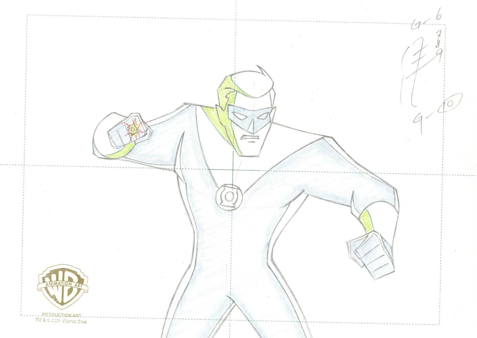 Superman: The Animated Series Original Production Drawing: Green Lantern - Art by DC Comics Studio Artists