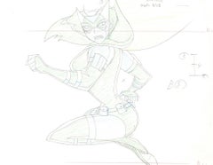 Justice League Original Production Drawing: Huntress