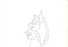Looney Tunes Original Production Cel with Matching Drawing: Pepe