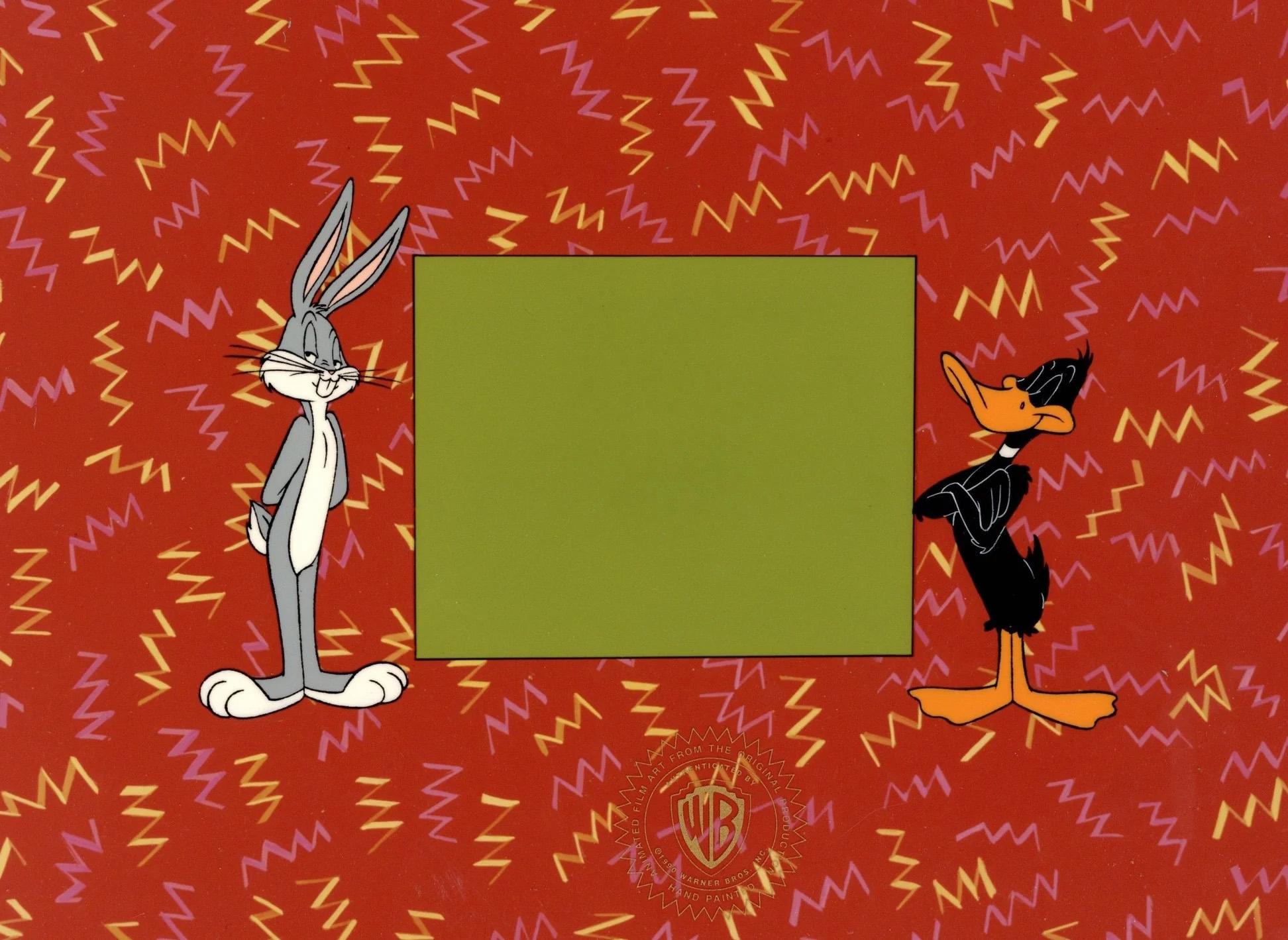 Looney Tunes Original Production Cel: Bugs Bunny and Daffy Duck - Art by Looney Tunes Studio Artists