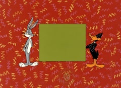 Vintage Looney Tunes Original Production Cel: Bugs Bunny and Daffy Duck
