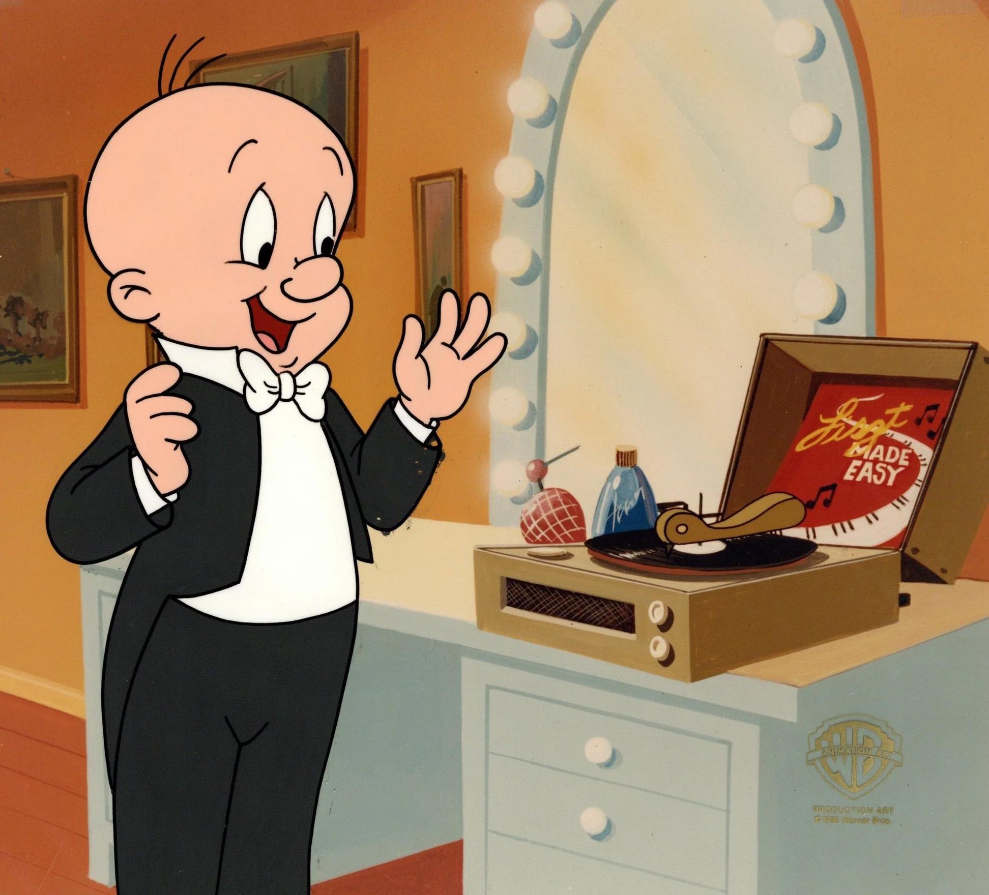 Looney Tunes Cel de production d'origine : Elmer Fudd - Art de Looney Tunes Studio Artists
