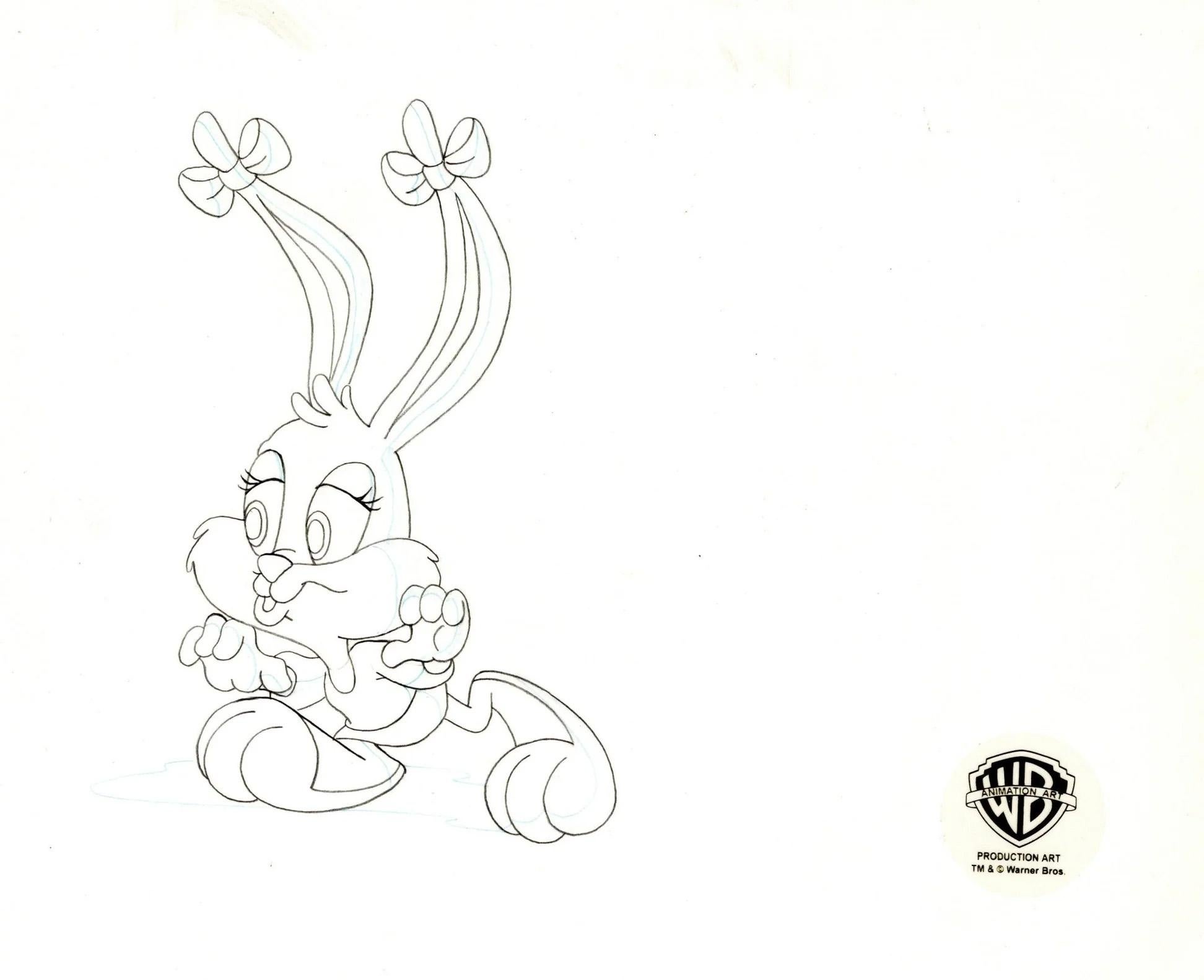Tiny Toons Original Production Drawing: Babs Bunny - Art by Warner Bros. Studio Artists
