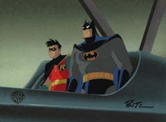 Batman The Animated Series Original Cel Signed by Bruce Timm: Batman & Robin