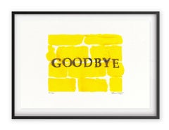  Goodbye (Yellow Brick Road) von Bernie Taupin ( Gerahmt)