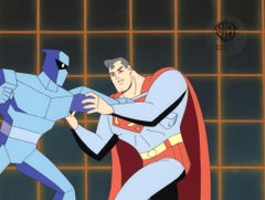 Superman Animated Series Original Cel & Background: Superman, Death Fist Ninja 