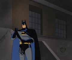 Batman The Animated Series Original Cel on Original Background: Batman