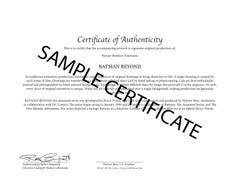 Batman Beyond Original Panoramic Cel & Background: Terry McGinnis, Maxine