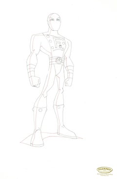 Retro Legion of Superheroes Original Drawing: Ferro Lad