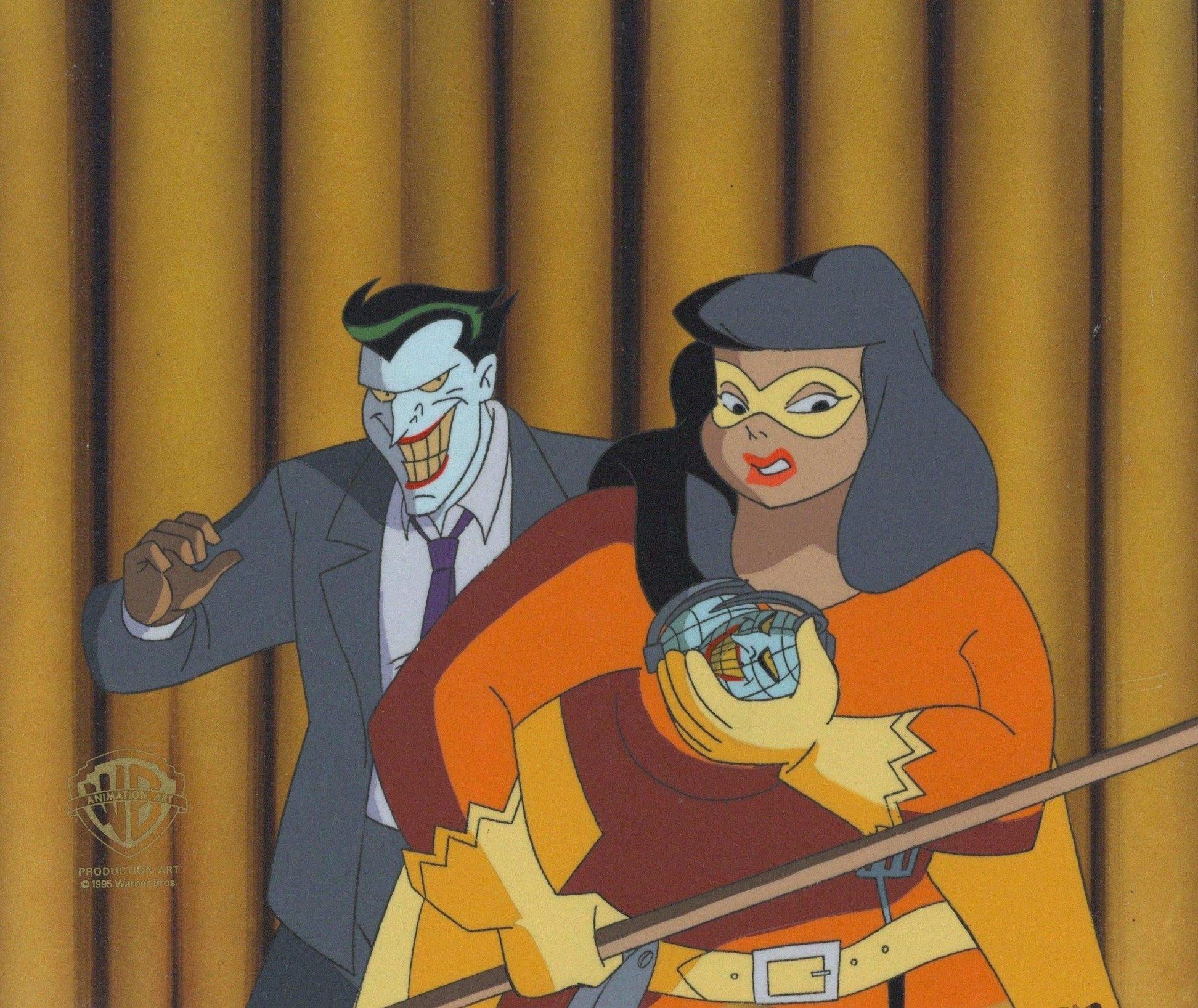 Batman The Animated Series Original Production Cel: Joker and Rolling Pin - Art by DC Comics Studio Artists