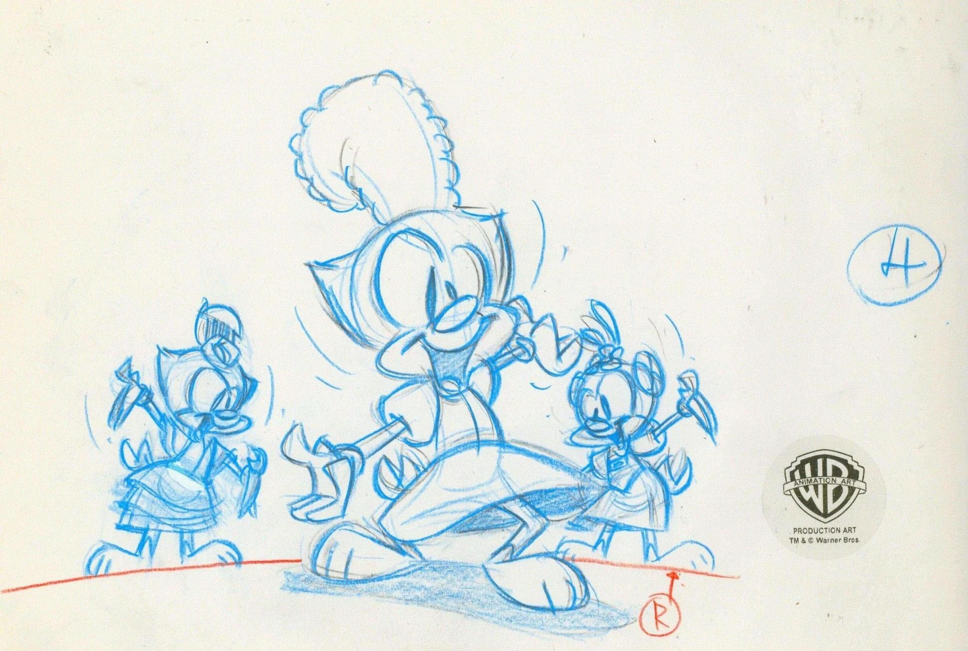 Animaniacs Original Production Drawing: Dot - Art by Warner Bros. Studio Artists