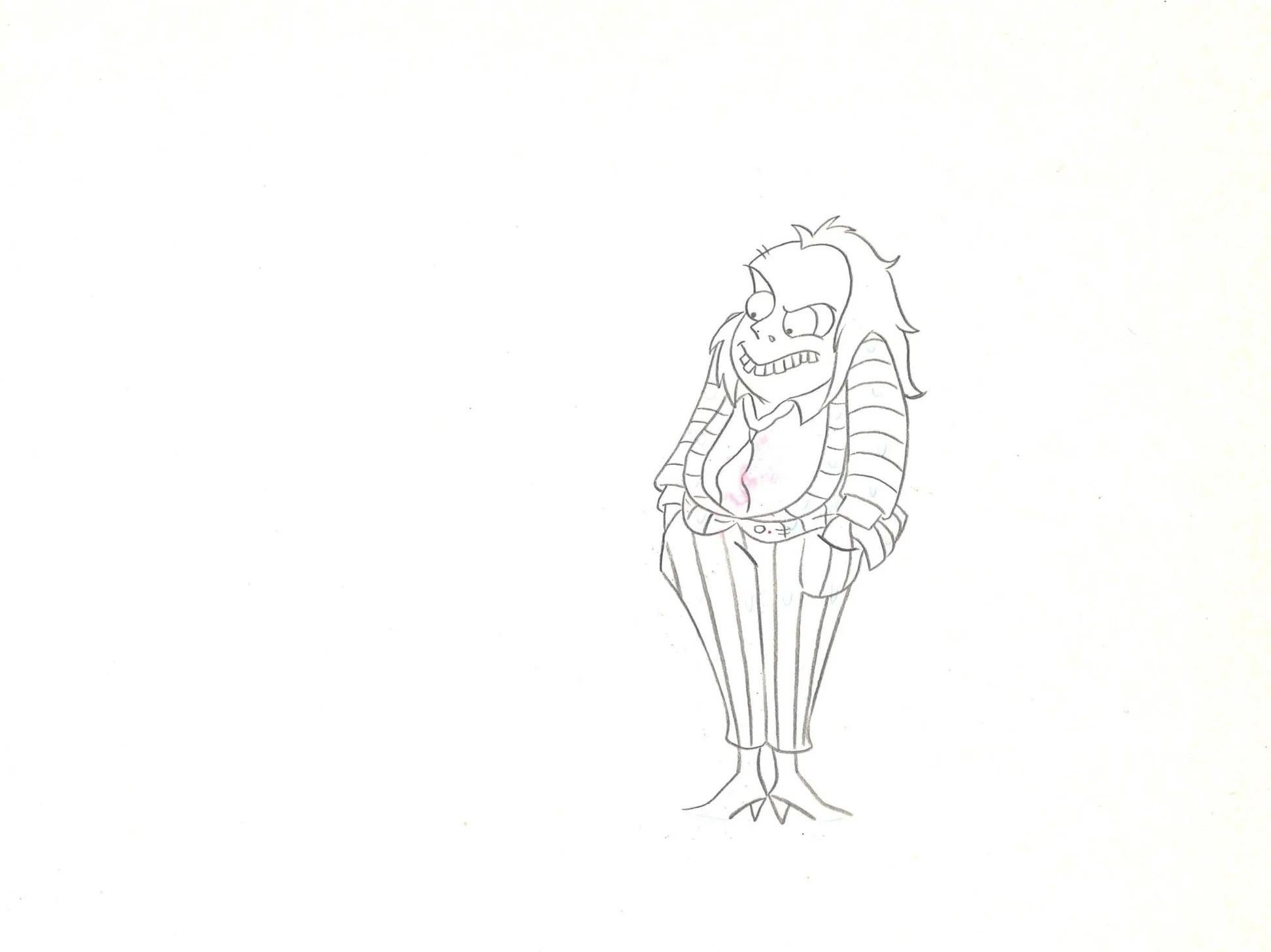 Beetlejuice The Animated Series Original Production Drawing: Beetlejuice - Art by Warner Bros. Studio Artists