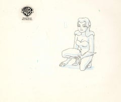 Vintage Batman The Animated Series Original Production Drawing: Poison Ivy