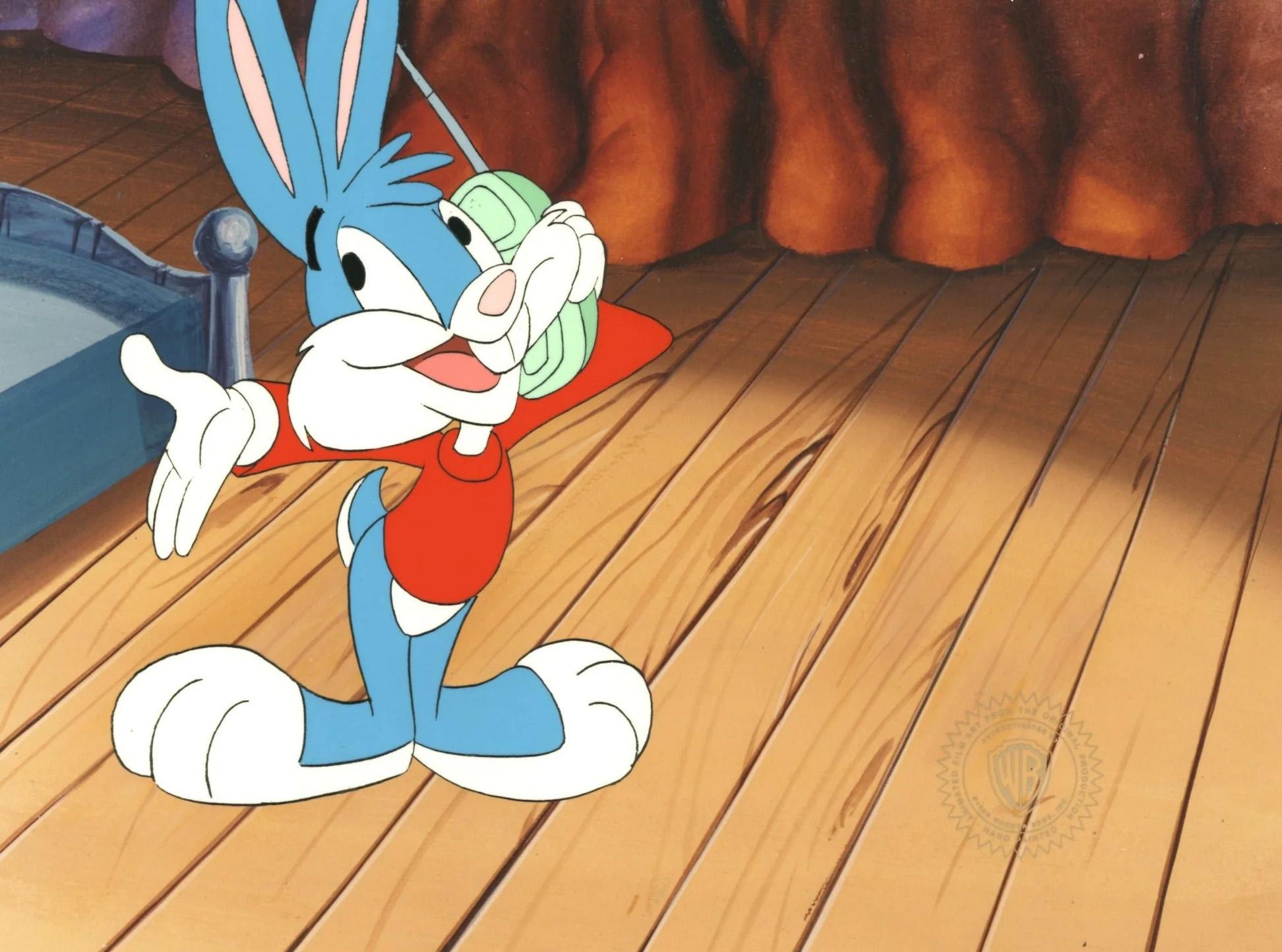 Tiny Toons Original Production Cel: Buster Bunny - Art by Warner Bros. Studio Artists