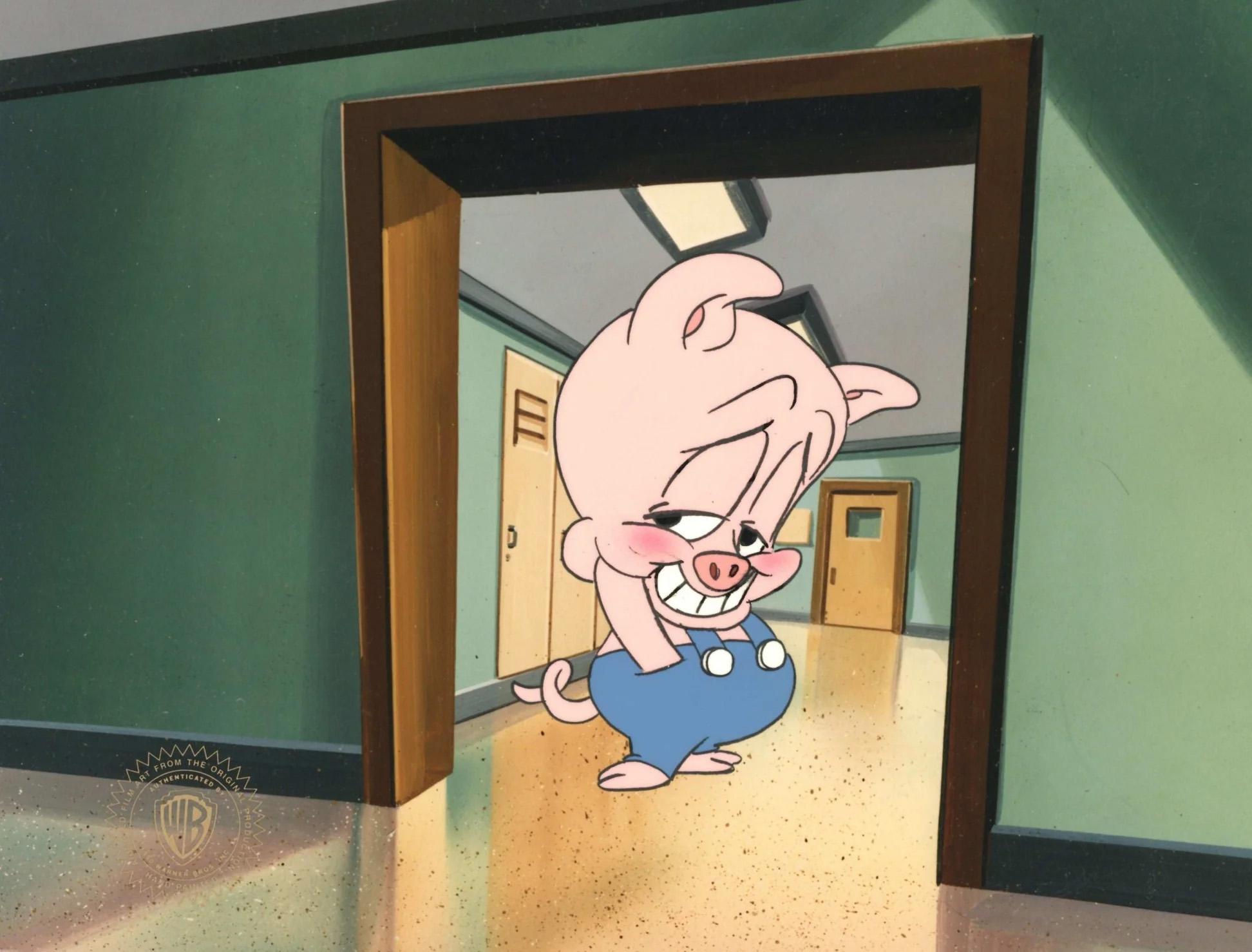 Tiny Toons Original Production Cel: Hamton J. Pig - Art by Warner Bros. Studio Artists