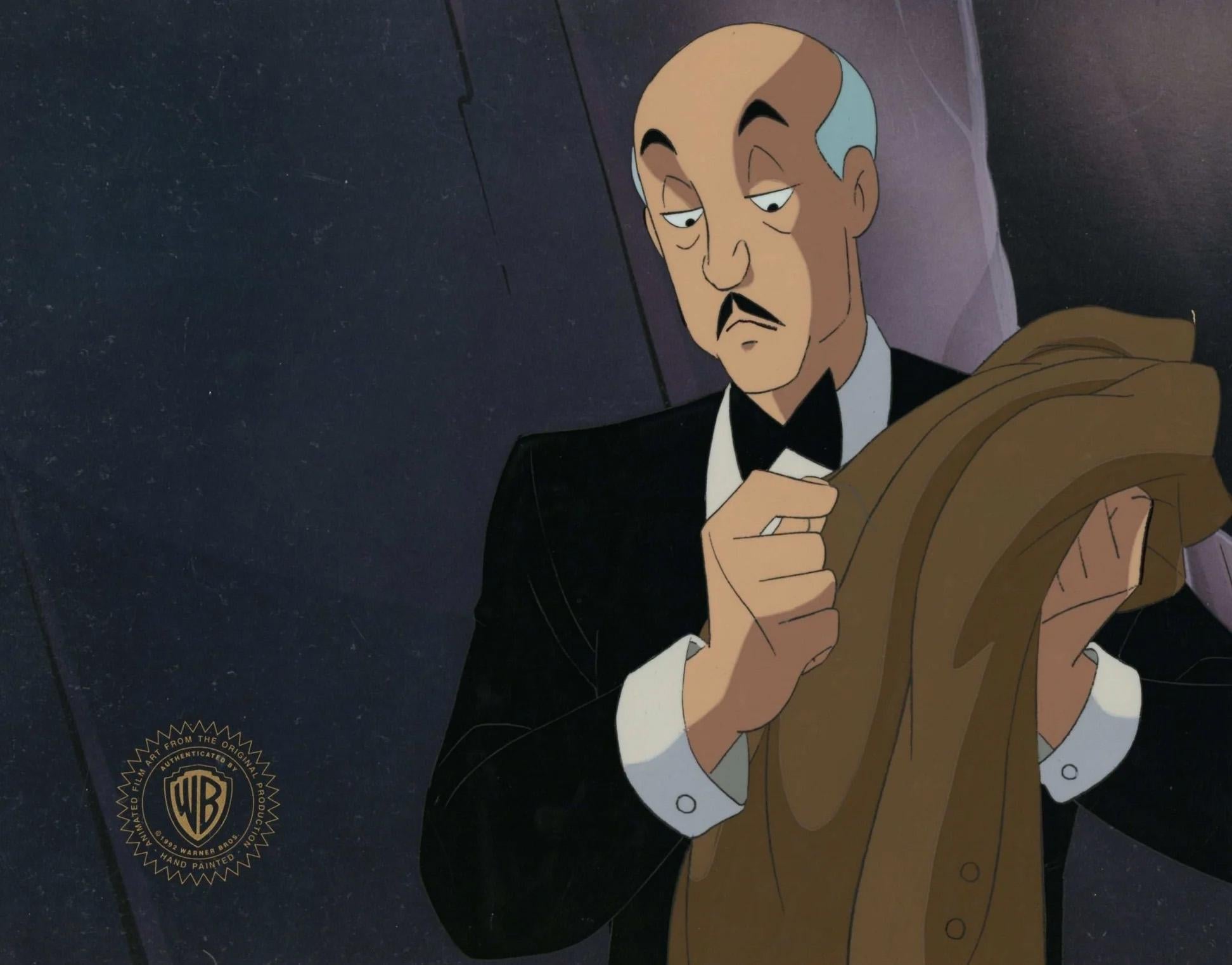 Batman The Animated Series Original Production Cel: Alfred Pennyworth - Art by DC Comics Studio Artists